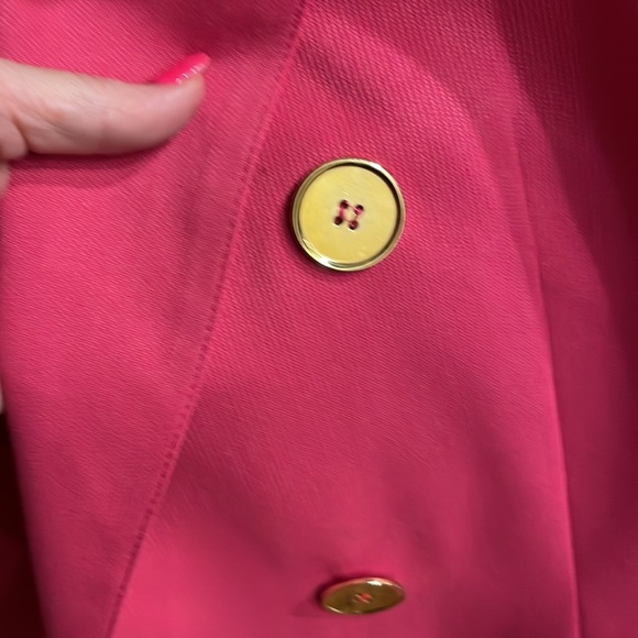 ANN TAYLOR STUDIO Vintage skirt suit set double breasted jacket pink size 6 - Picture 5 of 17